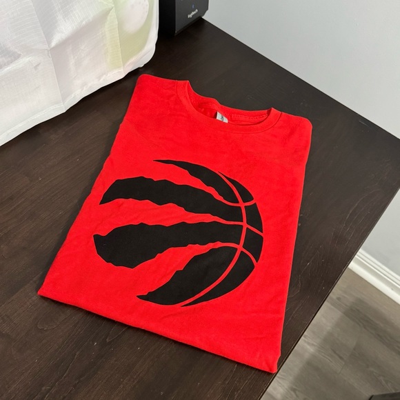 Red T-Shirt with Raptors Logo - Picture 4 of 4